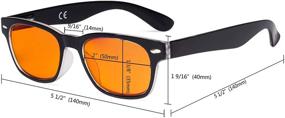 img 1 attached to 💤 Eyekepper Blue Light Blocking Eyeglasses: Prevent Eye Strain & Enhance Sleep with Dark Orange Lenses