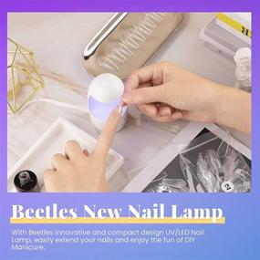 img 3 attached to 💅 Мини-лампа Beetles для ногтей LED: Идеальная быстросохнущая лампа для геля для ногтей и полиэфирного геля для наращивания - портативный и инновационный сушитель для ногтей для домашнего нейл-дизайна!