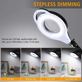 img 3 attached to TOMSOO Dimmable Magnifying Lamp Clamp Lighting & Ceiling Fans