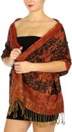 pashmina scarf for women: luxurious cashmere feel, reversible shawl wraps - soft scarves ideal for travel accessories logo