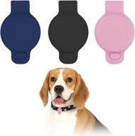 🐾 gabraden 3-pack airtag tracker protective case - compatible with airtag dog collar glow, adjustable gps tracking accessories for dogs and cats, anti-lost locator логотип