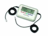 🌡️ taylor precision products dual glycol-tolerant digital recording thermometer with extended 26-inch probes (-40- to 221-degrees fahrenheit, -40- to 105-degrees celsius) logo