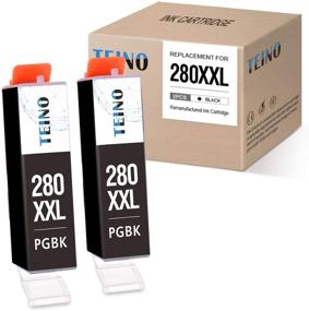 img 4 attached to 🖨️ TEINO Compatible Ink Cartridges for Canon 280 PGI-280 XL - Pack of 2 (PGBK) for Canon PIXMA Printers