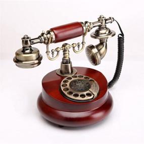 img 2 attached to 📞 Телефон TelPal Classic Vintage с проводом для офиса - домашний телефон старомодного античного стиля 1950 года