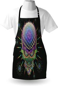 img 1 attached to Ambesonne Psychedelic Halloween Adjustable Multicolor