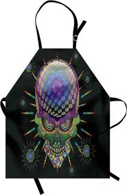 img 3 attached to Ambesonne Psychedelic Halloween Adjustable Multicolor