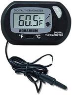 🌡️ accurate digital display thermometer for aquariums, terrariums, and fish tanks - fahrenheit & celsius readings logo