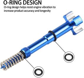 img 1 attached to Air Fuel Mixture Screw CNC Adjust Carb FCR Air Screw Compatible With KEIHIN Carburetor Four-Strokes FCR Carbs Motorcross Motorcycle(Blue)