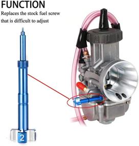 img 3 attached to Air Fuel Mixture Screw CNC Adjust Carb FCR Air Screw Compatible With KEIHIN Carburetor Four-Strokes FCR Carbs Motorcross Motorcycle(Blue)