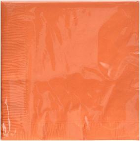 img 3 attached to 🍊 Amscan Orange Peel 2-Ply Luncheon Napkins 40-Pack: Vibrant Party Supply, 13" x 13