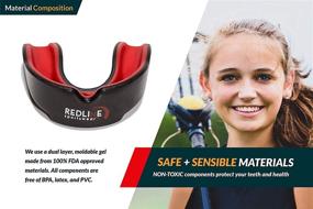 img 1 attached to Custom Molded Mouthguard with Case by Redline Sportswear – Youth to Adult Sizes, Ideal Protection for MMA, Boxing, BJJ, Lacrosse, Football, Hockey & More Sports – BPA Free