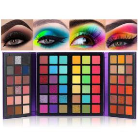 img 4 attached to 🎨 Ultimate 72-Color Secret Eyeshadow Palette: Professional 4-in-1 Makeup Palette with Matte, Shimmer, Glitter Shades for Nude Natural Blendable Pigmented Eye Shadows - All in One Color Board Platform