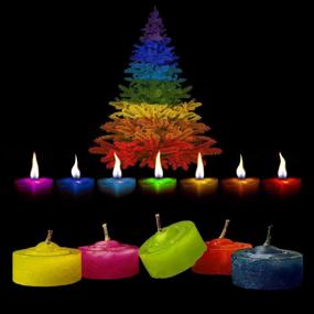 img 2 attached to 🕯️ Vibrant 16 Color Candle Wax Dye Flakes with 100 Candle Wicks - Ultimate DIY Candle Making Supplies