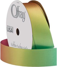 img 2 attached to 🌈 Offray Rainbow Sunburst Craft Ribbon - 7/8-Inch x 9-Feet - Improved SEO