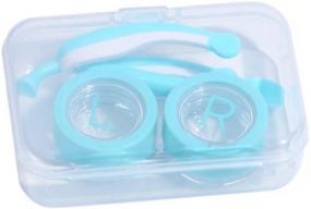 img 4 attached to 👁️ AITIME Soft Contact Lens Application: Portable Case with Remover, Insertion Tool, Tweezers - Perfect for Girls with Long Nails Traveling Outdoors (Blue)