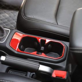 img 2 attached to 🚰 RT-TCZ Jeep Wrangler JL Inner Front Water Cup Holder Trim Cover - 2018-2019 Jeep Wrangler JL/JLU Accessory