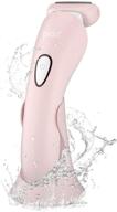 🪒 brori electric shaver razor: painless women's bikini trimmer for wet and dry pubic hair removal - rechargeable, cordless, led light included logo