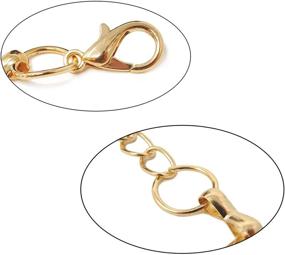 img 1 attached to 💃 Honbay Adjustable Gold Metal Circle Chain Belt for Women - Total Length: 115cm/1.26yard