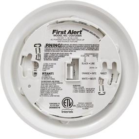 img 3 attached to FIRST ALERT BRK CO5120BN: Reliable Hardwired Carbon Monoxide (CO) Detector with Battery Backup in White