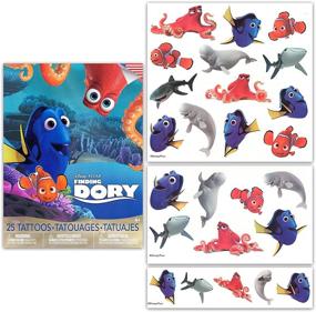 img 3 attached to 🎉 Disney Pixar Party Supplies: 100 Kid-Friendly Temporary Tattoos with Beloved Characters from Monsters Inc., Finding Dory, Cars, and Mickey Mouse!