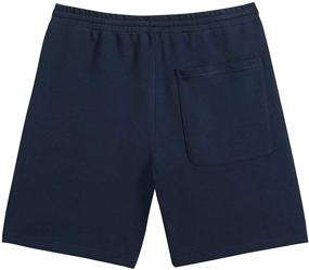 img 3 attached to 🏋️ Navy Active Men's Clothing: Athletic Shorts with Zipper for Workout Pants