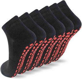 img 4 attached to 🧦 6 Pairs of NOVAYARD Non-Slip Grip Socks for Men and Women - Ideal for Yoga, Pilates, and Hospital Use