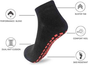 img 3 attached to 🧦 6 Pairs of NOVAYARD Non-Slip Grip Socks for Men and Women - Ideal for Yoga, Pilates, and Hospital Use