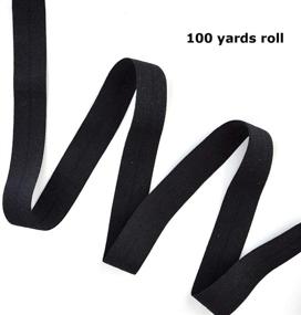 img 2 attached to Versatile 100 Yards Double Fold Bias Tape: Black Bias Tapes Roll for Sewing, Binding, Hemming & More - 3/4 Inch (20mm)