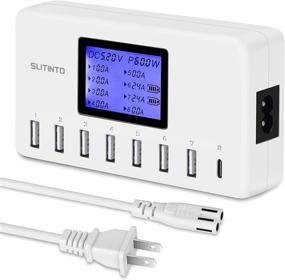 img 4 attached to 🔌 Slitinto 8-Port USB Charger: Compact 60W 12A Charging Station with LCD Display for iPhone, Samsung, Kindle, and More