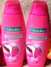 img 2 attached to Bundle of 3 Palmolive Naturals Intensive Moisture 💧 Shampoo and Conditioner for Dry or Coarse Hair, 180ml