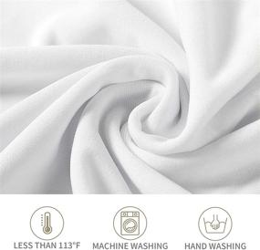 img 2 attached to 🎉 50-Pack Ascoza White Spandex Folding Chair Covers: Stretchable, Washable Fabric for Weddings, Parties, Holidays, & Special Events