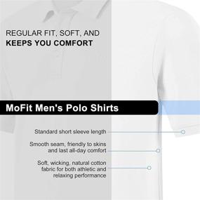 img 3 attached to 👕 MoFiz Casual Collared T-Shirt for Athletic Wear