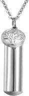 🌳 hooami tree charm cremation jewelry: pet ashes bottle urn necklace & memorial keepsake keychain logo