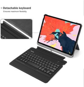 img 2 attached to 😎 ProCase iPad Pro 11 Keyboard Case 2018, Detachable Wireless Keyboard Case with Kickstand [Support Apple Pencil Charging] Slim Multi-Angle Stand Cover Case for Apple iPad Pro 11 Inch 2018 – Black