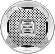 🔊 lanzar aq5cxs 5.25" marine 2-way speakers - water resistant audio stereo sound system with 400 watt power and attachable grills - ideal for indoor and outdoor use - 1 pair (silver) logo