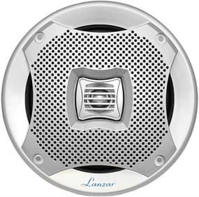 img 1 attached to 🔊 Lanzar AQ5CXS 5.25" Marine 2-Way Speakers - Water Resistant Audio Stereo Sound System with 400 Watt Power and Attachable Grills - Ideal for Indoor and Outdoor Use - 1 Pair (Silver)