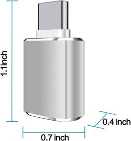 img 3 attached to 💻MIUOLV 2-пакет USB C к USB адаптер, USB-C к USB 3.0 адаптер совместимый с MacBook Pro 2019/2018/2017, MacBook Air 2020, Dell XPS и другими устройствами с разъемом Type C - поддерживается Thunderbolt 3.