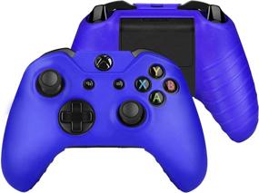 img 2 attached to 🎮 Xbox One Controller Case Navy Blue - Silicone Gel Rubber Grip Cover Skin for Xbox One Wireless Gamepad Controllers - Enhanced Protection for Xbox One Gaming