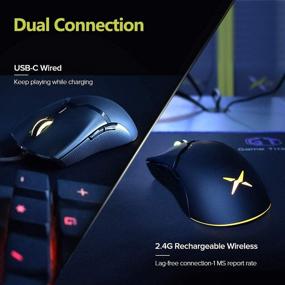 img 1 attached to DELUX M800DB 70G Gaming Mouse: Lightweight, 🖱️ 50 Hr Battery Life, 16000DPI, RGB & more!