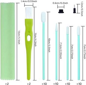 img 3 attached to 📱 Набор для чистки мобильных телефонов Aneco, включающий 60 предметов, с комплектом щеток, портом для зарядки через USB, крышками для порта пыли и чистящим для разъема для наушников - совместимый с iPhone, iOS, Android и средство для очистки электроники.