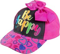 🎀 jojo siwa be happy girls cotton baseball cap age 4-7 pink by nickelodeon logo