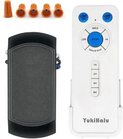 img 4 attached to 🌬️ YUKIHALU Natural Wind Ceiling Fan Remote Control Kit - FCC ID: 2AWK7-YUKIHALU-BN, Compatible with Hunter, Harbor Breeze, Westinghouse, Honeywell, and More