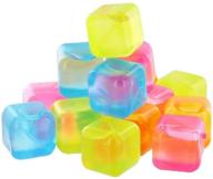 stay chilled in style: discover 18 🧊 assorted color reusable ice cube freezable for all beverages logo