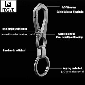 img 1 attached to 🔗 FEGVE Titanium Carabiner Chains for Heavy-duty Use