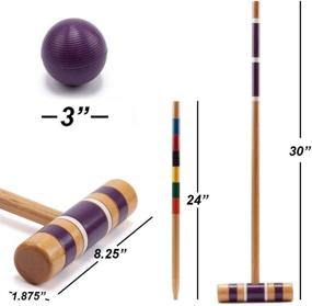 img 3 attached to 🏑 GSE Games & Sports Expert Premium 6-Player Croquet Set: Ideal for Adults & Kids (2 Styles Available)