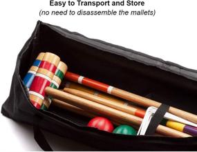 img 1 attached to 🏑 GSE Games & Sports Expert Premium 6-Player Croquet Set: Ideal for Adults & Kids (2 Styles Available)