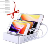 💻 exquisite usb charging station for multiple devices and ports - compatible with all electronic products, silver logo