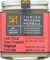 🌿 indian meadow herbals cream for loving your face, 4 oz logo