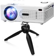 📽️ qxk 2021 upgraded 7500lumens mini projector with full hd 1080p &amp; 200&#34; display, portable movie projector compatible with phone, tv stick, ps4, hdmi, av, dual usb [includes tripod] logo