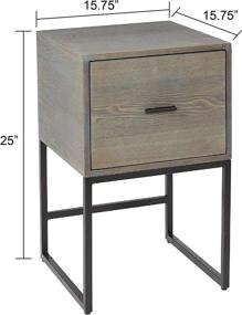 img 1 attached to Silverwood CPFH1090 Side Table Gray